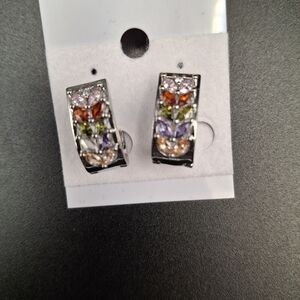 Elegant Multicolor Stone Earrings